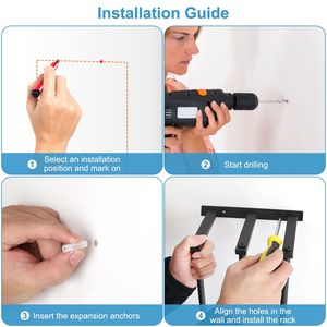 Étagère murale de rangement pour serviettes de bain et de toilette, idéale pour serviettes enroulées - Product Image 6