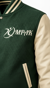 Blouson de style américain professionnel en tissu polaire avec manches contrastantes, vêtement d'extérieur tendance, blouson universitaire professionnel - Product Image 4