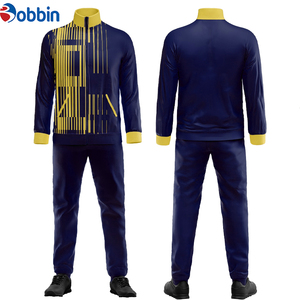 Conjunto de Ropa Deportiva de Diseño Personalizado de Alta Calidad, Chaqueta de Fútbol Unisex, Trajes Deportivos de 2 Piezas, Transpirable, para Entrenamiento de Fútbol - Product Image 1