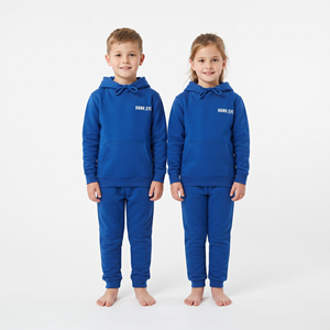 Conjunto de Sudadera con Capucha y Pantalones Deportivos de Algodón para Niños con Logotipo Personalizado, Traje Deportivo de Dos Piezas para Niños, Ropa Casual Unisex - Product Image 1