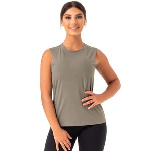 Tops cortos para correr de entrenamiento físico para mujer, chaleco deportivo informal de talla grande de secado rápido, chaleco de hombro para Yoga, camisetas sin mangas transpirables - Product Image 2