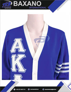 Alpha | Kapa | Alpha AKA Sorority <b>Cardigan</b> Sweater Greek Letters Winter Print Front Logo for Sorority Customized Design <b>Button</b> - Product Image 5