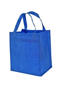 Bolsas no tejidas con asas troqueladas reforzadas con bolsas impresas con logotipo Bolsa de compras al por menor de comestibles personalizada - Product Image 5