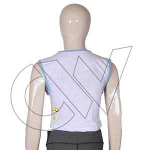 Camisetas sin Mangas Deportivas de Poliéster/Algodón Transpirable con Estampado Floral para Gimnasio y Fitness, para Mujer, Estilo Casual para Fiestas - Product Image 5