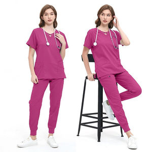 Dernière conception – Uniforme médical unisexe élégant, séchage rapide, respirant, en toile, taille et logo personnalisables, pour infirmières - Product Image 5