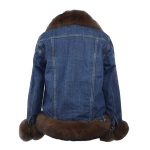 Wholesale Premium Women Denim <b>Jacket</b> Y2K Street Style Eco-Friendly 3D Embroidery Oversized Cropped Vintage Light Breathable Belt - Product Image 3