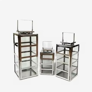 Home & Garden <b>Lanterns</b> Made Up Of Stainless Steel T-light Holders Stands Available In Multiple Finishes & Designs - Product Image 1
