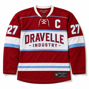 Premium Ice Hockey Jersey Custom Team Wear Unisex Air Knit Mesh Fabric Printed Embroidered Tackle Twill Breathable Pro Hockey - Product Image 2