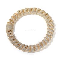 Gelang Berlian Trendy Wanita Remaja, Gelang Kaku Custom 18.5 Gram Emas Kuning 24kt Perhiasan Berlian IGI 24 Moissanite Diamond