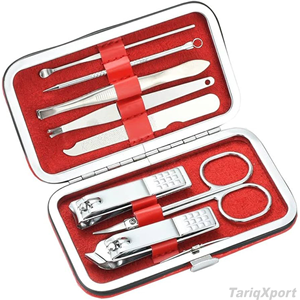 Wholesale Price High Quality 7 in 1 Stainless Steel <b>Nail</b> <b>Kit</b> Case Lightweight Adults Luxurious Reusable Portable Manicure <b>Kits</b> - Product Image 5
