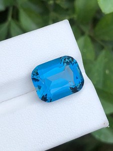 โทแพซสีน้ำเงินลอนดอนธรรมชาติหินอัญมณีหลวมคริสตัลสีน้ำเงินเข้มสำหรับงานประดิษฐ์เครื่องประดับและคอลเลกชัน - Product Image 6