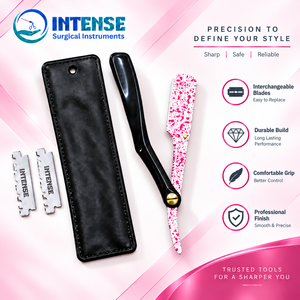 Professional Barber Razor Hair Styling <b>Shaper</b> Folding Straight Razor Replaceable Blade Hair Cutting Thinning Salon Tool - Product Image 5