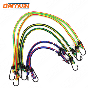 Cordon élastique coloré sur mesure, corde extensible, corde en caoutchouc, sangle élastique pour vélo avec crochets métalliques, haute qualité - Product Image 4
