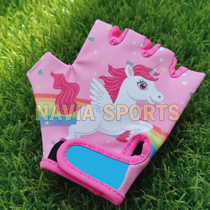 ถุงมือปั่นจักรยานเด็ก Navia Sports NS-KBG-0001 คุณภาพสูง ระบายอากาศได้ดี ซับเหงื่อ ป้องกันรังสียูวี แบบครึ่งนิ้ว สำหรับปั่นจักรยานในฤดูร้อน - Product Image 2