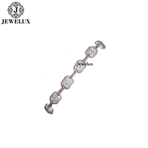 Bracelet tennis élégant plaqué or avec moissanite Jewelux, ajustable, en argent sterling 925, pour un usage quotidien, cadeau, meilleur prix - Product Image 2