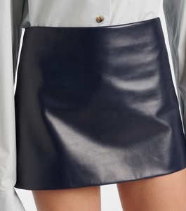 Mini-jupe en cuir véritable pour femme, sur mesure, décontractée, taille haute, élégante, mode, luxe, confectionnée sur mesure, premium, échantillon d'usine OEM ODM - Product Image 6