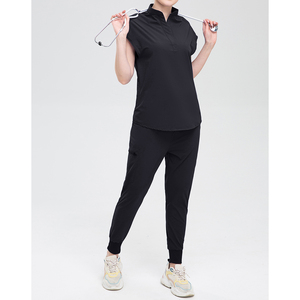 Customized Medical <b>Scrub</b> <b>Set</b> for Women - Modern <b>Scrub</b> Top & Slim Jogger <b>Scrub</b> Pants, Multi Pockets, Anti-Wrinkle - Product Image 3