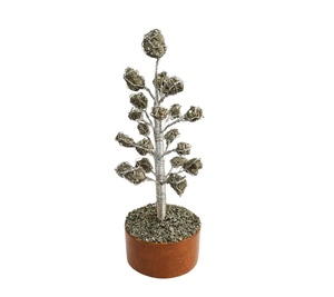 Bonsaï décoratif fait à la main en cristal multi-pierres précieuses artisanat en pierre semi-précieuse pour la guérison et le Feng Shui inspiré par l'Inde - Product Image 6