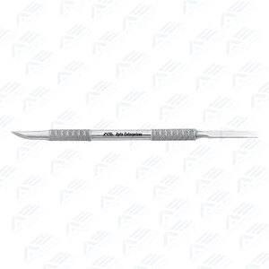 Râpe à cuticules et callosités professionnelle à double extrémité en acier inoxydable avec tête biseautée pour soins de beauté - Product Image 3