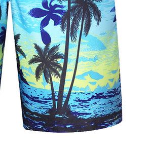 Shorts de bain pour hommes en tissu Oxford, imprimés par transfert thermique, couleur unie, écologiques, respirants, taille élastique, vente chaude, faible MOQ - Product Image 6