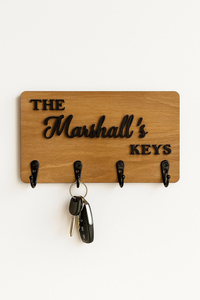 Porte-clés éléphant en bois de manguier de qualité supérieure, marron clair, organisateur mural en bois, décoration écologique pour la maison, cadeau pour Diwali - Product Image 5