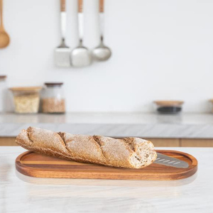 Plato de madera, bandeja de Perfume de madera segura para alimentos, plato rústico para decoración del hogar, organizador de encimera de cocina, bandeja de tocador, accesorios de jabón, uso - Product Image 3