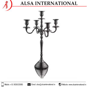 Best Quality 2024 Best Selling <b>Large</b> Candelabra Luxury Luxury Candelabra Tall Votive <b>Candle</b> Holder Available in India. - Product Image 4