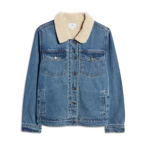 Chaqueta de Forro Polar para Mujer, Nueva Moda de Invierno, 100% Algodón Ecológico, Resistente al Viento, con Botones Desgastados - Product Image 1