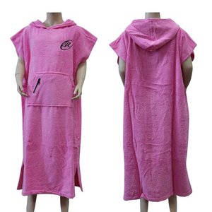 <b>Poncho</b> Bathrobe 100% Cotton Unisex Bathrobe Cotton Sports Towel Soft and Spa Bathrobes - Product Image 5