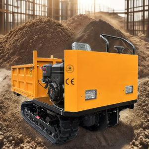 Dumper Mini traktor pembawa jejak kecil mendaki merayap dengan muatan Dumper truk <span class=keywords><strong>Crawler</strong></span> Orchard taman Dumper Transporter - Product Image 1