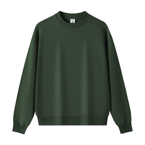 Women's Solid <b>Navy</b> Blue Crew Neck Sweatshirt Long Sleeve Knitted Cotton Autumn Casual Loose Fit <b>Top</b> - Product Image 6