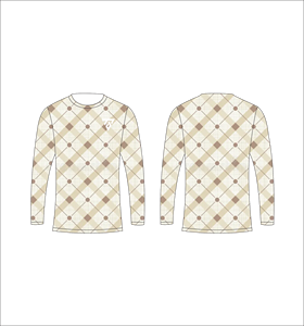 Men Pastel Blue <b>Peach</b> Camouflage Long Sleeve T Shirt Argyle Diamond Pattern Crewneck Tee Casual Streetwear <b>Tops</b> Gym Training - Product Image 6