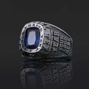 Bague d'École BOJ 033 Personnalisée en Argent et Diamant, Bague de Diplôme Universitaire Unisexe, Cadeau pour Fêtes et Occasions Spéciales, Prix Bas - Product Image 1