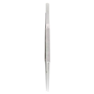 Micro-pince droite avec revêtement TC, pointes de 0,5 mm, manche rond, 7,25 pouces (18,5 cm), instruments chirurgicaux ophtalmologiques en acier inoxydable - Product Image 3