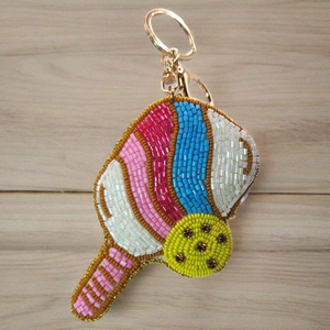 Floral Seed Beads Embroidery Classic Luxury High Quality Handmade Eco-Friendly Washable Beaded Art Deco Bag Key Charm - Product Image 5