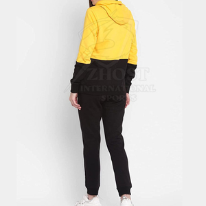 Ensemble de survêtement pour femme, écologique, respirant, à séchage rapide, doublé en polaire, à capuche, manches longues, pantalon de jogging, hiver, décontracté, personnalisé - Product Image 3