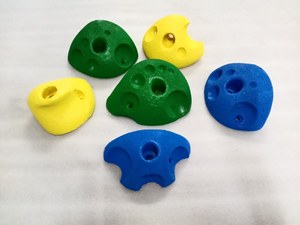 Prises d'escalade personnalisées en résine et fibre de verre multicolores, durables et adaptées aux enfants, pour intérieur/extérieur, garderies, parcs d'aventure 1 - Product Image 4