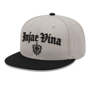 Gorras Snapback Personalizadas Premium con Logotipo Bordado en 3D, Visera Plana, Corona Gris, Visera Negra, 6 Paneles, Gorras Deportivas Hip Hop para Hombres Adultos - Product Image 2