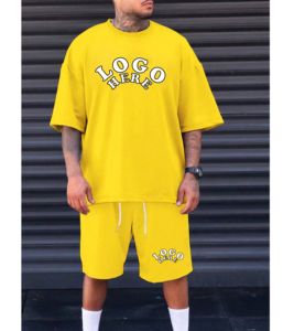 Breathable Men's 2 Piece Summer Tracksuit <b>Set</b> Casual T Shirt and Shorts Outfit Fashion Street wear Sweat <b>Set</b> for Gym Fitness - Product Image 6
