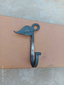 Crochet mural en fer forgé rustique de qualité supérieure fait à la main forgeron nouveauté crochet cuisine salle de bain utilisation - Product Image 2