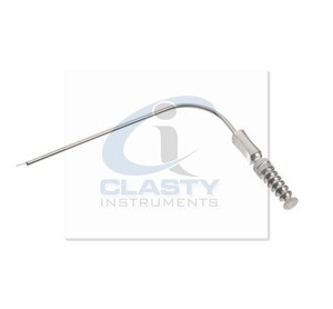 Tube d'aspiration manuel en acier inoxydable Frazier Fergusson, instrument chirurgical ORL de classe II, disponible en toutes tailles, réutilisable, OEM - Product Image 3