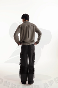 กางเกงจ็อกเกอร์ผู้ชายผ้าโพลีเอสเตอร์/คอตตอนสั่งทำขายส่ง พร้อมกระเป๋าหลายช่อง ทรงตรง สไตล์วินเทจ เป็นมิตรกับสิ่งแวดล้อม - Product Image 5