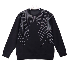 Men Rhinestone Sweatshirts Premium Shine Detail Men Rhinestone Sweatshirts For Fashion Wear Rhinestone Sweatshirts - Product Image 1
