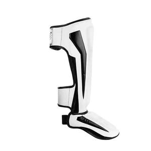 Protège-tibias de boxe en cuir, vente directe usine, service OEM, nouvelle arrivée 2026, protection professionnelle, design léger et réglable - Product Image 4