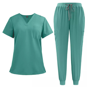 Conjunto de Uniforme Médico Moderno para Enfermeras, Diferentes Diseños y Colores, Uniformes Cherokee con Mangas Tipo Tulipán - Product Image 1