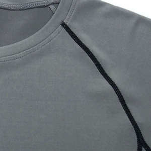 Mens Slim Fit Breathable <b>Compression</b> <b>Shirts</b> For Fitness Top Quality Blank Solid Color Men <b>Compression</b> <b>Shirts</b> <b>Custom</b> Logo <b>Design</b> - Product Image 3
