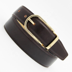 Ceinture pour homme en cuir véritable pleine fleur de première qualité, personnalisable, pour vêtements habillés ou jeans - Product Image 1