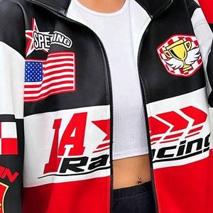 Chaqueta de Motocicleta para Mujer, de Lona Acolchada, con Logotipo Personalizado, Impresa de Alta Calidad, Nuevo Diseño 2024 - Product Image 4