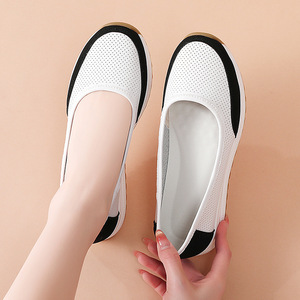Zapatos Planos Transpirables para Mujer, Sin Cordones, con Suela Suave, Antideslizantes, Punta Redonda; Plantillas Ligeras, Cómodas y Antideslizantes - Product Image 2