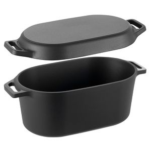 Pentola Olandese Robusta da 3,5 Litri in Ghisa Smaltata Durevole con Doppio Manico, Compatibile con Forno e Induzione, con Coperchio - Product Image 3